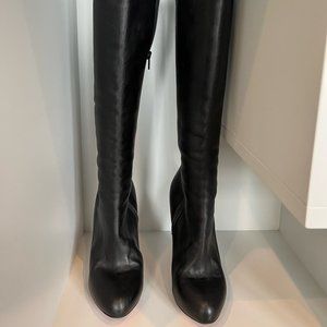 Black Christian Louboutin Knee High Boots - Eloise Botta